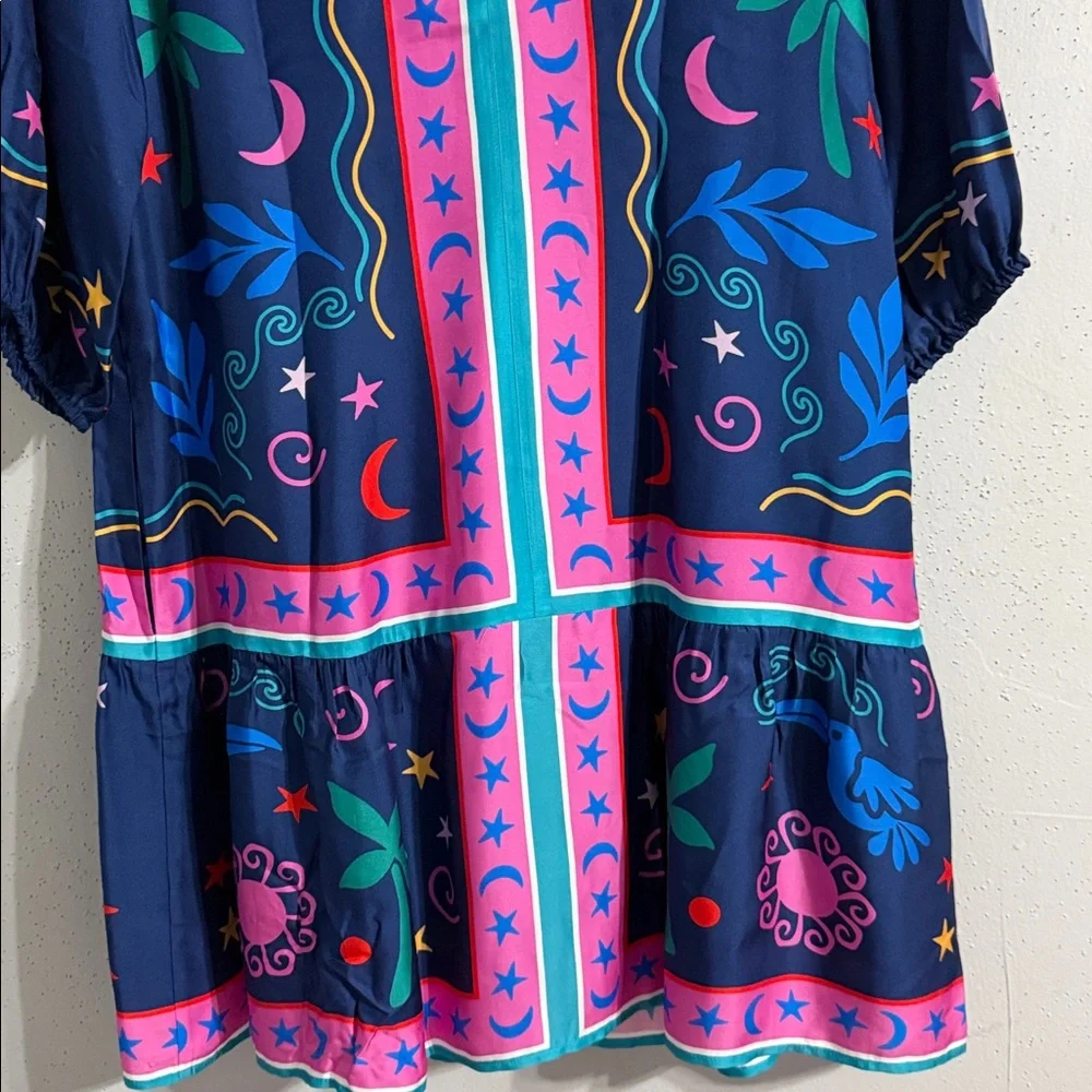 NWT Johnny Was Jade Selena Mini Dress Multicolor Embroidered dress - Picture 7 of 14